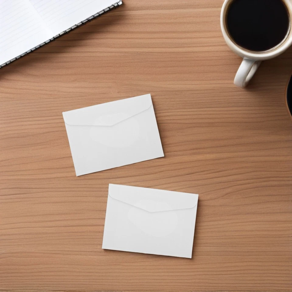 100 Pcs Mini White Envelope Envelopes for Wedding Invitations Card - Image 1 of 4