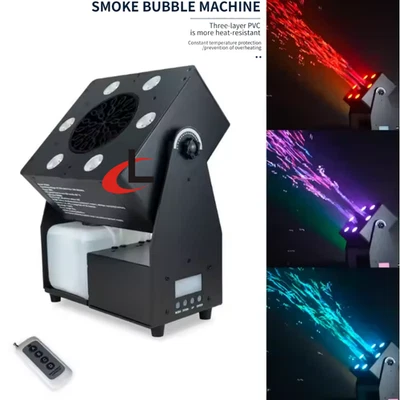 90W RGBW Bubble Machine DMX 512 Moving Head LED Bubble Machine Stage FX Special - Image 1 of 4