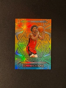 2024-25 Panini Obsidian - Amen Thompson #62 Electric Etch Hot Springs Flood /15 - Picture 1 of 2