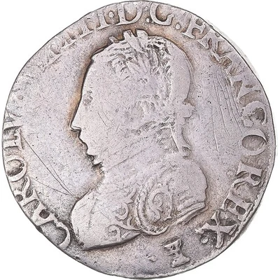 [#1045345] Coin, France, Charles IX, Teston, 1568, La Rochelle, VF, Sil, ver - Image 1 of 2