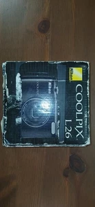 Nikon Coolpix L26 16,1 megapixel fotocamera digitale - nero con scatola manuale e scheda SD da 16 GB - Foto 1 di 16