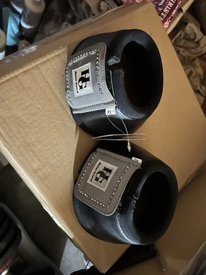 Hufglocken Horse Guard, XL, schwarz, Strass - Bild 1 von 4