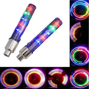 LED Wheel Light Valve Cap Light 2.95*0.55 Inch/7.5*1.4cm 5 Led By 3 AG10 - Picture 1 of 12
