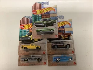 Hot Wheels Pickup Trucks 2020 Complete Set Of 5 Cars 1:64 In Protector - Picture 1 of 12