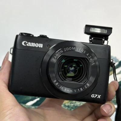 Canon PowerShot G7 X Black 20.2MP Compact Digital Camera English 90%New - Image 1 of 4