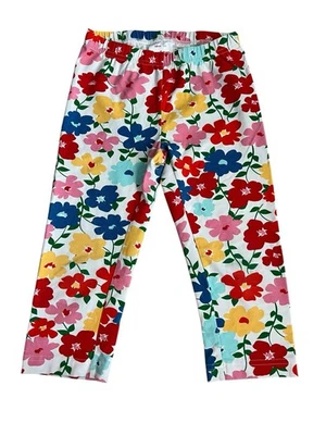 Calça Leggings Hanna Andersson Floral Infantil Meninas Tamanho 8 - Imagem 1 de 4