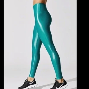 Leggings Carbon38 Takara Shine tiro alto longitud completa ropa deportiva verde azulado para mujer pequeños - Imagen 1 de 10