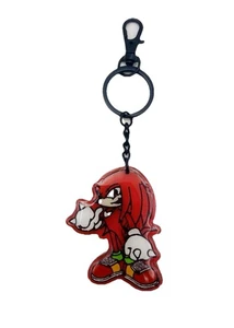 Sonic The Hedgehog Knuckles Inspired Hand Painted Resin Keychain Video Game Cute - Picture 1 of 10