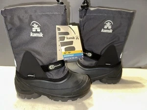 Kamik Waterbug Youth Kids Waterproof Insulated Boots Size 4 - Picture 1 of 10