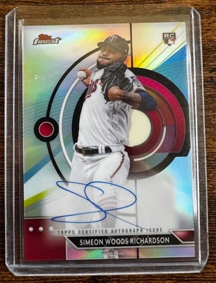 2023 Topps Finest - Simeon Woods Richardson Rookie Auto #FA-SW Minnesota Twins - Image 1 of 2