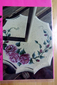 LIN HERBST TABLETOP CIRCLE OF ROSES DECORATIVE PAINTING PATTERN - Picture 1 of 3