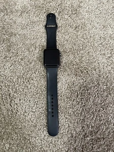 Apple Watch Series 3 42mm Black Sport Band - Space Gray (Cellular) (MTGT2LL/A) - Picture 1 of 3