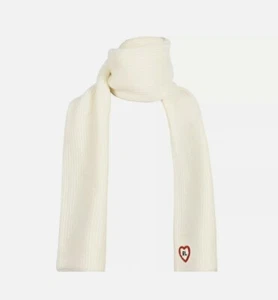 Polo RALPH LAUREN Girls 4 - 6x SCARF White RL HEART Logo ONE SIZE Cable Knit NWT - Picture 1 of 12