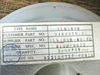 LLQ1608 CHIP INDUCTOR WIREWOUND 18nH 2% TOLERANCIA (LOTE DE 10) Foto 1 de 4