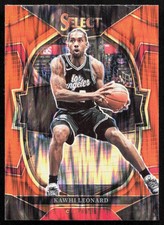 2022-23 Panini Select Orange Flash Prizm Kawhi Leonard San Diego State Aztecs
