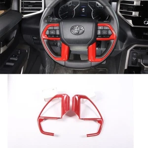 For Toyota Tacoma 2024 Red internal Steering Wheel Trim 2pcs LH&RH - Foto 1 di 9