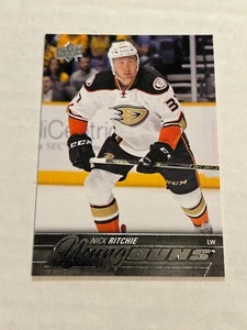 2015-16 UPPER DECK SERIES 2 NICK RITCHIE #496 YOUNG GUNS ROOKIE DUCKS A5 - Picture 1 of 2