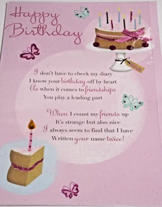 Tarjeta de cumpleaños Friend. Gama de cartas Second Nature. - Imagen 1 de 4