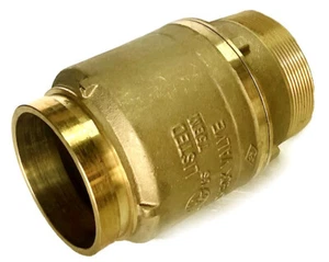 4" GROOVE x Male NPT SWING CHECK VALVE BRASS BODY 175PSI UL/FM FIRE PROTECTION - Picture 1 of 5