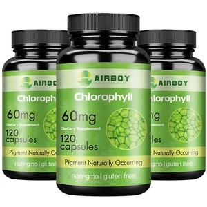 Chlorophyll 60mg - Immune Boost, Gut Health & Skin Detox, Internal Deodorant - Picture 1 of 11