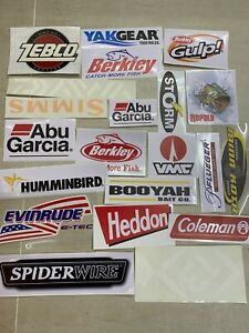 Fishing Stickers Lot of (21) Decals best set for Black Vehicle and boat