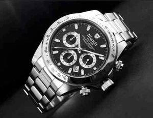 NIVADA Orologio Analogico Uomo Cinturino Metallo 1001 / Tracciamento - Foto 1 di 6