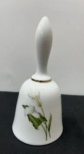 Vintage Bareuther Waldsassen Porzellan Glocke Bavaria Germany Blumenmuster 7" - Bild 1 von 9