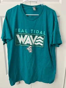 Camiseta Gildan Coastal Carolina Chants Teal Tidal Wave XL Excelente Estado - Imagen 1 de 4