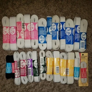 Lot of 25 Miscellaneous STRETCHRITE Non-Roll Polyester Elastic Sewing Crafting - Picture 1 of 10