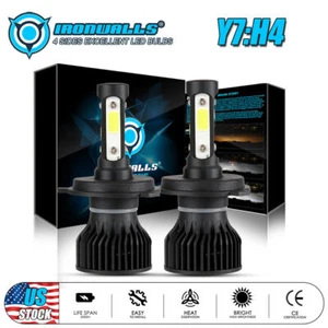 4 Sides H4 9003 Super White 2400W 360000LM Kit LED Headlight Bulbs High Low Beam - Picture 1 of 12