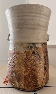 Vintage Mid Century Steinzeug Keramik Vase RT Ron Taylor KCAI - Bild 1 von 12