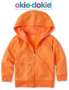 NWT OKIE DOKIE 18/24 MONTHS ORANGE HOODIE SWEATSHIRT GIRL BOY NEW W TAGS CUTE!!! - Picture 1 of 10