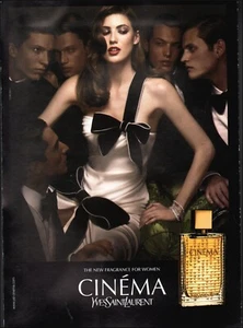 2004 YSL Cinema Yves Saint Laurent Fragrance Sexy Model Fashion  04/25/24 - Picture 1 of 1