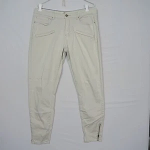 Country Road Womens Chino Pants 12(AU) or 32W 28L Grey Straight Ankle Zip Casual - Picture 1 of 13