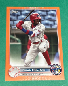 2022 Topps Pro Debut Orange PARALLEL /25 Johan Rojas #PD-65 PHILLIES FREE SHIP