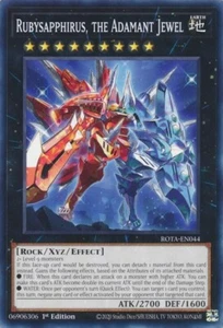 Yugioh! 3x Rubysapphirus, the Adamant Jewel Rage of the Abyss - Picture 1 of 1