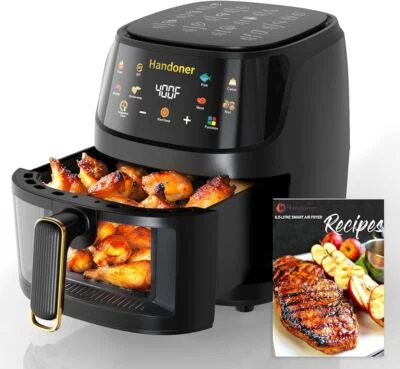 XXL Heißluftfritteuse Digitale Air Fryer 1800W Fritteusen Heißluft Ofen Friteuse - Bild 1 von 4