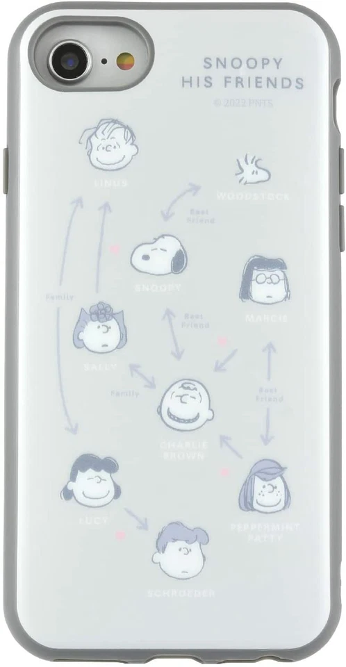 Funda protectora Gourmandise iPhone SE 4.7 IIIfit Peanuts Snoopy Everyone SNG-665C Foto 1 de 4