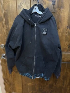Diamond Supply Co Black Hooded Skateboard Jacket - Original Intent - 2XL - Picture 1 of 11