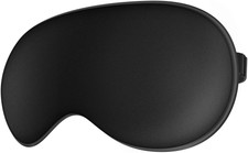 Mascherina Per Dormire In Seta Naturale Maschera Per Occhi Super Levigata Nera