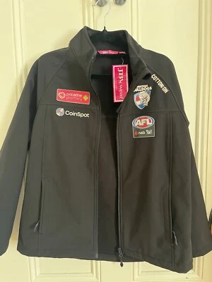 Chaqueta softshell negra Western Bulldogs AFLW para mujer talla 12 nueva con etiquetas Foto 1 de 4