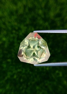 17.38 Ct Natural Faceted Heliodor Yellow Beryl for Jewelry Loose Gemstone Brazil - Picture 1 of 2