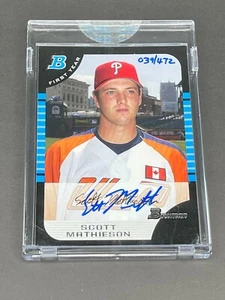 2006 Bowman Originals Autograph Auto #BDP126 Scott Mathieson 39/472 Phillies - Picture 1 of 2