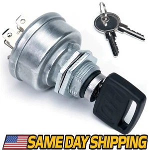 Ignition Key Switch fits John Deere 240 245 260 265 285 320 w/ Soft Grip Key - Picture 1 of 7