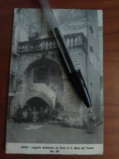 Capua bellissima cartolina primi 900 Loggetta Medievale animata