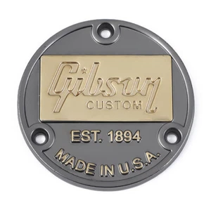 1Pcs Custom Made Gibson And Gray Gold Guitar Toggle Switch Back Switch Plate New - Picture 1 of 2