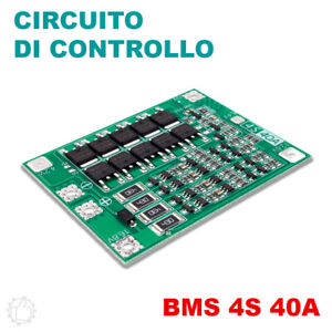 BMS 4S 40A CIRCUITO DI CONTROLLO RICARICA BATTERIA LI-ION 16,8V 40A BILANCIATO