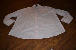 E7- Stacy Adams Men's Long Sleeve Pink Button Down Shirt Size 19 34/35 - Picture 1 of 4