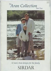 The Aran Collection Part Two Sirdar Knitting Patter Book 221 - 12 Family Designs - Picture 1 of 14