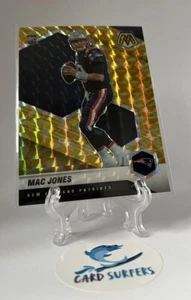 Mac Jones 2021 Panini Mosaic RC Yellow Prizm Reactive Rookie #306 NE Patriots - Picture 1 of 2